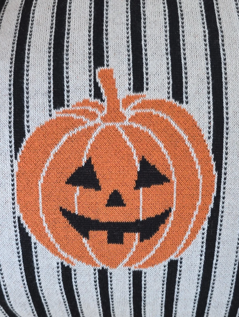 Pillow 14 X 20 IN Large 100% Cotton Halloween Jack-O-Lantern Stripes Pumpkins 🎃